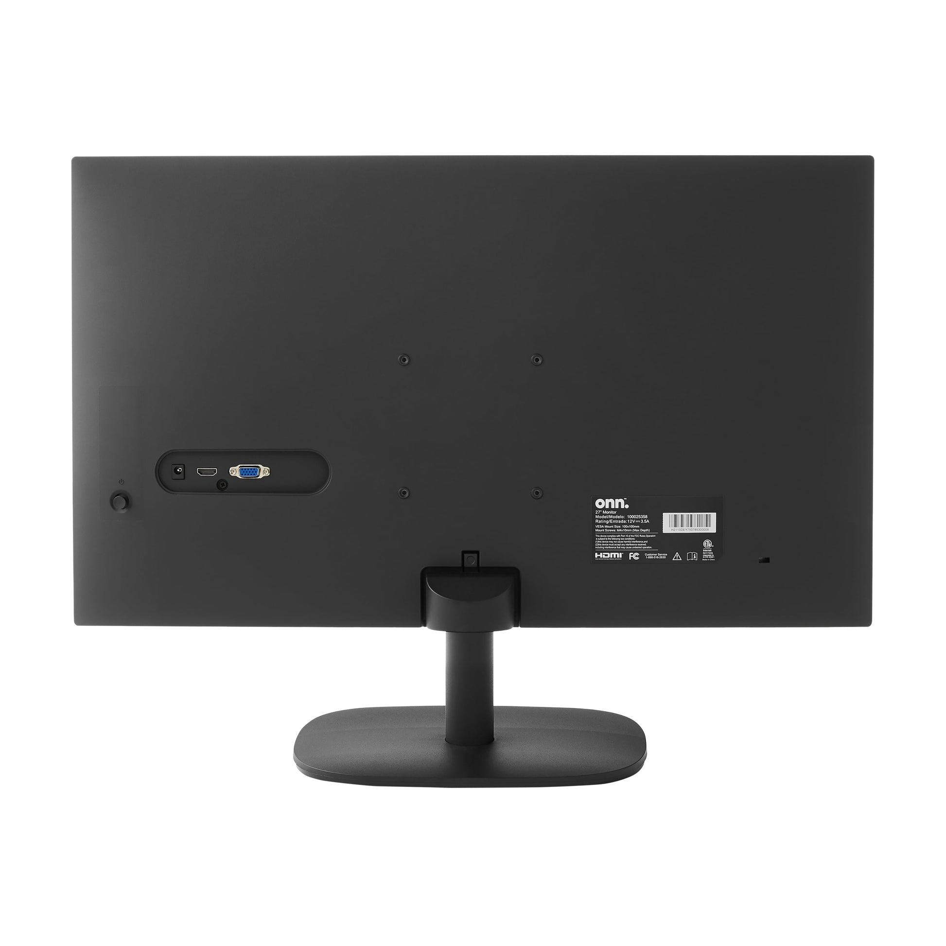 27-Inch FHD (1920 x 1080P) 75Hz Bezel-Less Office Monitor with 6ft HDMI Cable, Black, New